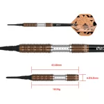 Set darts One80 Luxor Zeta soft 20g 90% tungsten