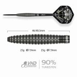 Set sageti darts steel One80 Crocforce CF4, 23g, 90% wolfram
