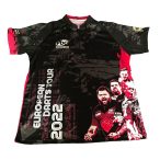 Tricou Darts PDC European Tour Shirt 2022 Pink marime XL