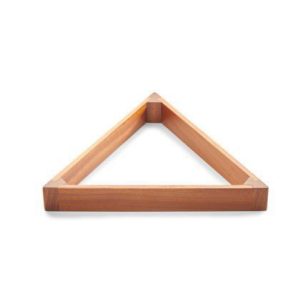 Triunghi din lemn pentru bile mici de 2" din stejar