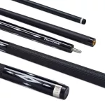 Tac biliard din doua bucati Power Glide Luxe carbon cu varf de 13mm