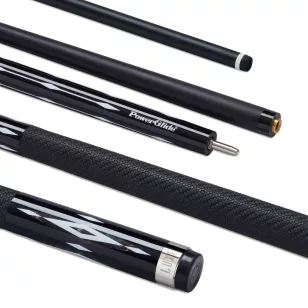   Tac biliard din doua bucati Power Glide Luxe carbon cu varf de 13mm