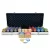 Set de jetoane poker de 500 bucati, numerotate, cu jetoane Gamestar de 13,5 grame si carti 100% plas