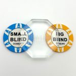 Set Poker cu 500 jetoane, numerotate, Laser 11,5 grame, carti 100% plastic