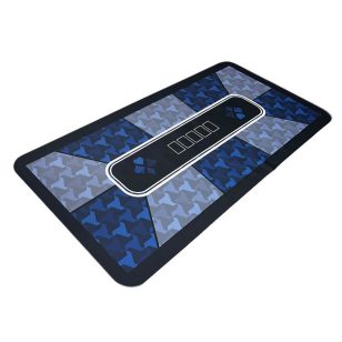 Postav mare pentru poker Prestige, albastra, cu strat cauciucat, 220×100 cm