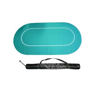 Husa masa poker cauciucat, 180x90 cm, verde