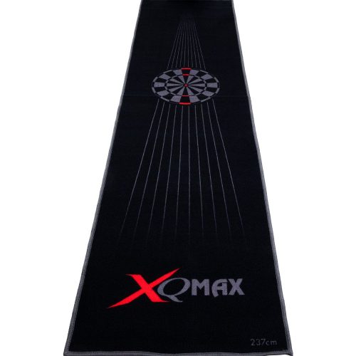 Covor darts moale XQ Max, negru-rosu, 237cm x 60cm