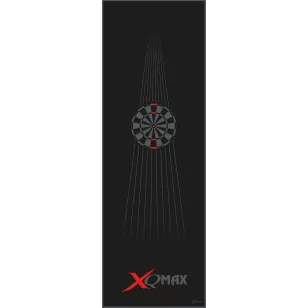 Covor darts moale XQ Max, negru-rosu, 237cm x 80cm