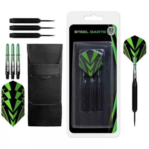 Set sageti darts steel XQ Max Silver Coated 23g, brass