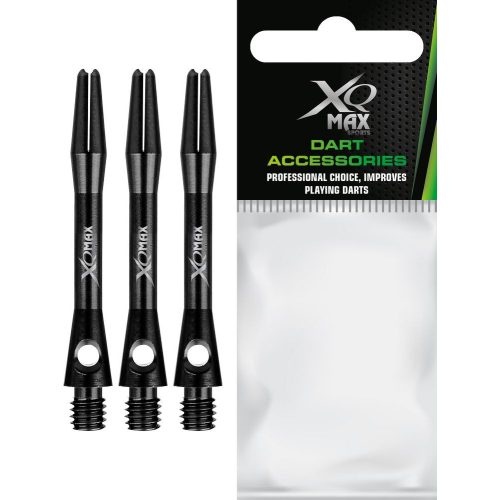Tija darts lunga XQ Max aluminiu, 47mm negru