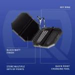 Cheie si husa Harrows Premium Quick Point Tool, negru