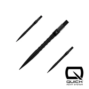 Varf darts Harrows Quick Point HM Grip negru, 26mm