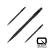 Varf darts Harrows Quick Point HM Grip negru, 35mm