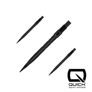 varf darts Harrows Quick Point Micro Grip negru, 26mm