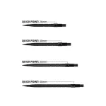 varf darts Harrows Quick Point Micro Grip negru, 26mm