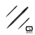 Varf darts Harrows Quick Point Micro Grip negru, 30mm