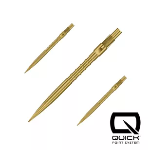 Varf darts Harrows Quick Point HM Grip, auriu 30mm