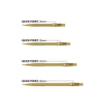 Varf darts Harrows Quick Point HM Grip auriu, 40mm