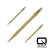Varf darts Harrows Quick Point Micro grip auriu, 35mm