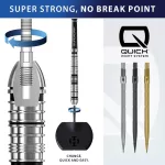 Varf darts HArrows Quick Point Micro Grip argintiu, 30mm