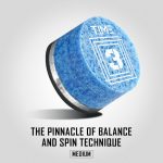 Varf biliard adeziv Rhino Crystal, piele stratificata 14mm, Medium