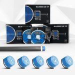 Varf biliard adeziv Rhino Crystal, piele stratificata 14mm, Super Soft