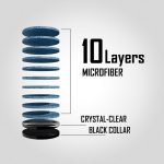 Varf biliard adeziv Rhino Crystal, piele stratificata 14mm, Soft