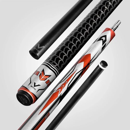 Tac biliard Rhino EVO Racing Pool Cue – Red varf 12,5mm