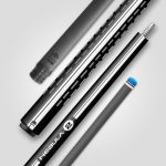 Tac biliard Pool Rhino Nebula 2 Jet Black cu varf din carbon 12,5mm