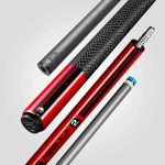 Tac biliard Nebula 2 Crimson Red cu varf carbon 12.4mm Sport Wrap
