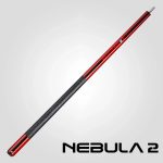 Tac biliard Nebula 2 Crimson Red cu varf carbon 12.4mm Sport Wrap