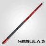   Tac biliard Nebula 2 Crimson Red cu varf carbon 12.4mm Sport Wrap