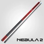 Tac biliard Nebula 2 Crimson Red cu varf carbon 12.4mm Sport Wrap
