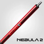 Tac biliard Nebula 2 Crimson Red cu varf carbon 12.4mm Sport Wrap