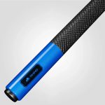 Tac biliard Rhino Luminax Ocean Blue cu varf carbon 12.5mm Sport Wrap