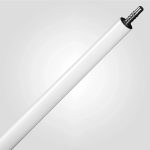 Tac biliard Rhino Luminax White Pearl cu varf carbon 12.5mm Sport Wrap