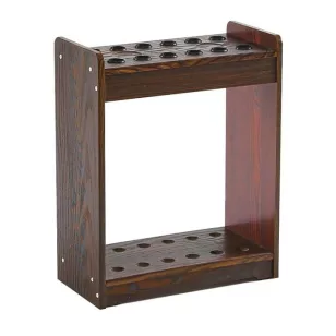 Suport tacuri biliard pentru 12 tacuri, model lemn inchis