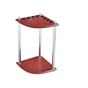 Suport de colt pentru 8 tacuri biliard, model lemn