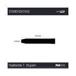 Set Darts steel Red Dragon Featherlite 7, 18g 85% wolfram