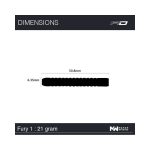 Sageti Darts RedDragon steel Fury 1, 80% tungsten, 21g