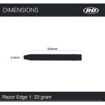 Set sageti darts RedDragon steel Razor Edge, 85% wolfram, 23g