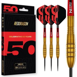   Set sageti darts steel Red Dragon 50 Years Golden Virgin 5, 24g, 90% wolfram