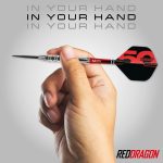 Set sageti darts steel Red Dragon Darts 50 Years Hexoset 3, 25g, 85% wolfram