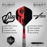   Set sageti darts steel Red Dragon Darts 50 Years Grizzly 2, 24g 90% wolfram
