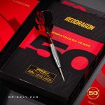 Set sageti darts steel Red Dragon Darts 50 Years Grizzly 2, 24g 90% wolfram
