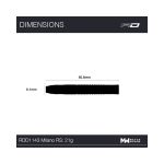 Set Darts Red Dragon Milano RS 21g 90% wolfram