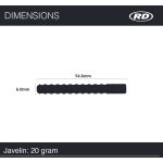 Set sageti darts RedDragon steel Javelin, 85% wolfram, 20g