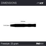 Set sageti darts RedDragon steel Freestyle, 90% wolfram, 23g