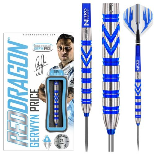 Sageti Darts RedDragon steel Gerwyn Price, 90% tungsten, 24g