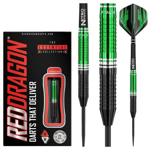 Sageti darts RedDragon steel Razor Edge ZX-2 -verde , 85% tungsten, 22g